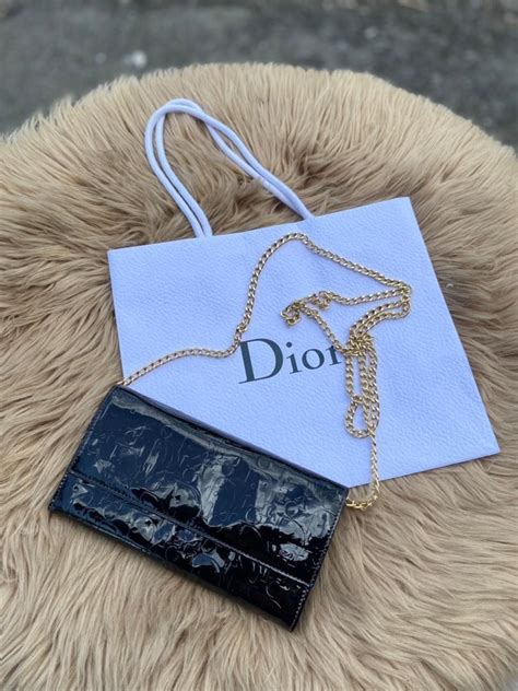 christian dior ladies wallet|christian dior wallet on chain.